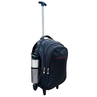 Imagem de Mochila Rodinhas Notebook Executiva Viagem Facul Escola