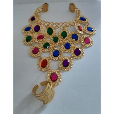 Imagem de Bracelete Pulseira Dança Do Ventre Odalisca Festas Adereço