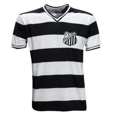 Imagem de Camisa Xv De Piracicaba 1983 Liga Retrô  Branca E Preta P