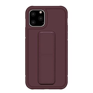 Imagem de Estojo de alça de pulso de luxo para Samsung Galaxy S20FE Note 20 Ultra S10 S20 Note 10 Plus S10E A51 A71 A11 Suporte magnético Capa, marrom, para S10 Plus
