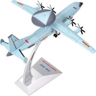Imagem de Aeronave modelo clássico modelo Fighter 1:110 KJ-500 Airborne Early Warning (AEW) de metal fundido aeronave para coleção