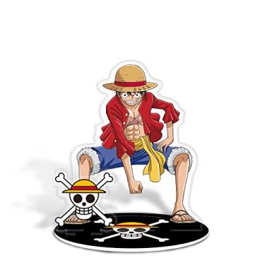 Imagem de ABYstyle One Piece Anime Luffy D. Monkey Acryl® Figura 8,9 cm Suporte Acrílico Figura Anime Mangá Acessórios de Mesa Presente Merch