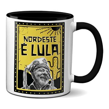 Imagem de Caneca Presente Criativo Nordeste É Lula Presidente (Preta)