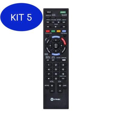 Imagem de Kit 5 Controle Remoto Tv Lcd/Led Sony Smart Tv Rm-Yd101