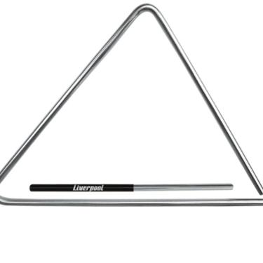 Imagem de Triângulo Em Aço Cromado 20 Cm Liverpool Tr 20