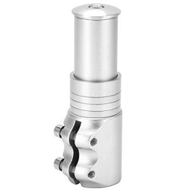 Imagem de Extensor de haste de garfo de bicicleta, prático e ajustável duplo parafuso seguro para bicicleta de haste sólida para 28,6 mm / 1,13 pol. Garfo para mountain bike(Prata)