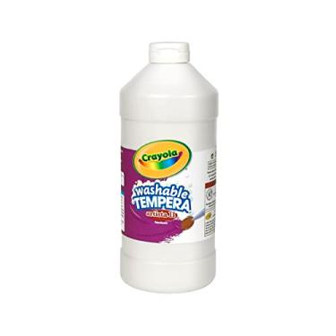 Imagem de Crayola Tempera Washable Paint 32-Ounce Plastic Squeeze Bottle, White