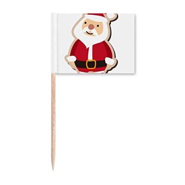 Imagem de mas Papai Noel desenho animado festival palito bandeiras marcadoras decoração de festa