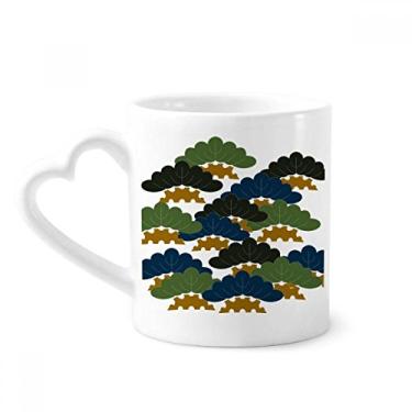 Imagem de China Pinheiro tradicional abstrato padrão caneca café cerâmica copo coração vidro