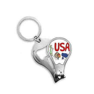 Imagem de Cortador de unhas com símbolo nacional dos Estados Unidos e padrão de marco