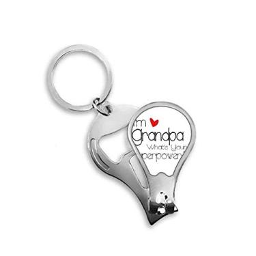 Imagem de Chaveiro abridor de cortador de unhas I'm a Grandpa What's Your Superpower = tesoura