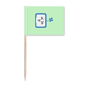 Imagem de Clover Insidious pequeno rosto de TV desenho animado bandeiras de palito marcador decoração de festa