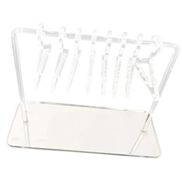 Imagem de Cabides de Acrílico Transparente para Exibição de, Organizador de Anéis, Cabide para Armazemento de Pulseiras, Prata