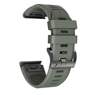 Imagem de DFAMIN 22 26MM Pulseira de relógio para Garmin Fenix 7X 7 5 5X 3HR 6X 6 Pro 935 Smart Watch de liberação rápida silicone Easyfit pulseira Correa (Cor: preto branco, Tamanho: 22mm Fenix 7)