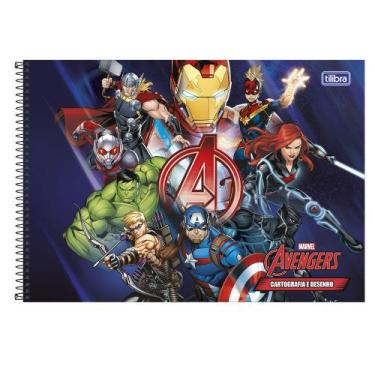 Imagem de Caderno De Desenho Avengers 80F Tilibra