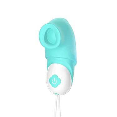 Imagem de Vibrador Feminino Estimulador do Clitóris Estimulador Mamilo Brinquedos Sexuais Adultos Erótico (Azul)