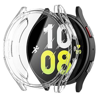 Imagem de Spigen Ultra Hybrid Screen Protector compatível com Samsung Galaxy Watch5, Galaxy Watch4 Capa 44mm (2022/2021) - Claro como cristal