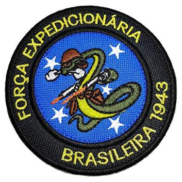 Imagem de M0073T 91 FEB Cobra Belicosa Guerra Mundial Patch Bordado Para Jaqueta