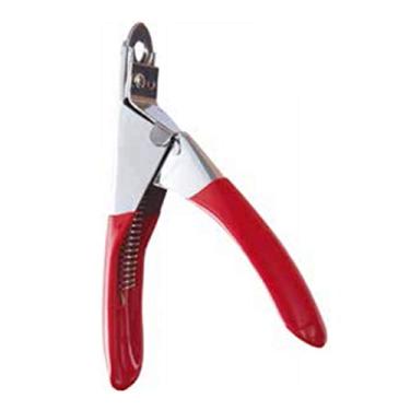 Imagem de Alicate de Unha Guilhotina Emborrachado, Vermelho, 11 x 10 cm, HomePet