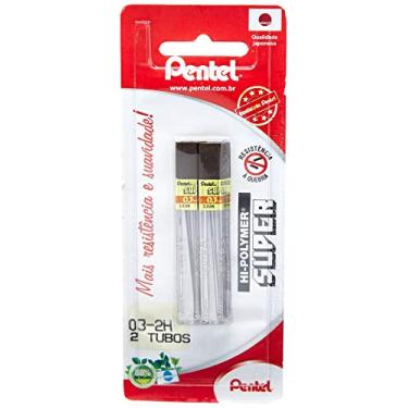 Imagem de Grafites Pentel 0.3Mm - 2H Com 02 Tubos, Pentel, Sm/300-2H, Grafite, 2 x 0.3mm