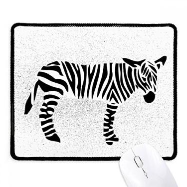 Imagem de Mousepad preto com contorno de pinto natural borda costurada tapete de borracha para jogos