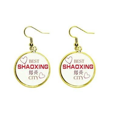 Imagem de River Town Shaoxing Icon Art Deco Presente Fashion Orelha Pendente Dourado Brinco Joia Feminina