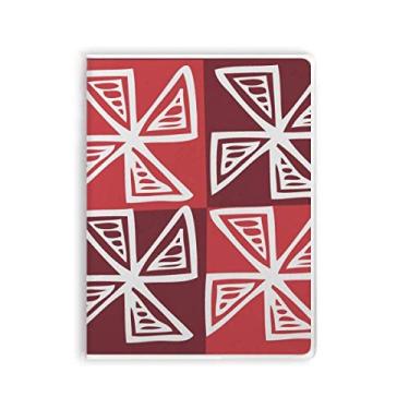 Imagem de Diário de capa macia para caderno Red Windmill Totems Civilization Ancient Gum