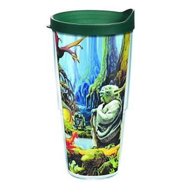 Imagem de Tervis 1358342 Star Wars – Copo isolado Empire 40th Yoda, 680 g, transparente – Tritan