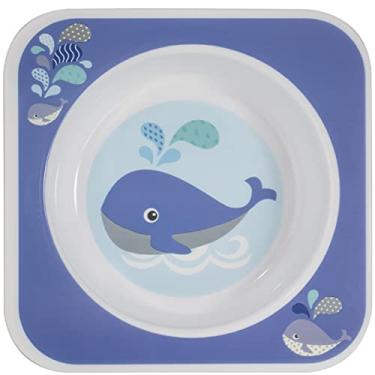 Imagem de KaBaby Prato Bowl Quadrado Baleia Azul Kababy Azul