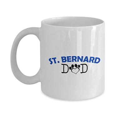 Imagem de Caneca divertida para casal de São Bernardo – pai de São Bernardo – mãe de São Bernardo – presentes para amante de São Bernardo – ideia exclusiva de presentes de cerâmica (papai)