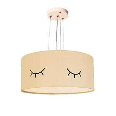 Imagem de Lustre Pendente Infantil Olhinho Cúpula 30x15 2E27 Cor: Crú