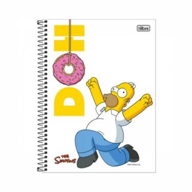 Imagem de Caderno Universitário Tilibra Simpsons 10 Matéria 160 Folhas