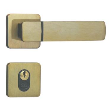 Imagem de Fechadura para Porta de Entrada Externa com Roseta Capri 40mm MGM Bronze Latonado