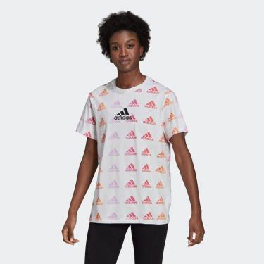 Imagem de Camiseta Essentials Boyfriend Gradient Logo Adidas-Feminino