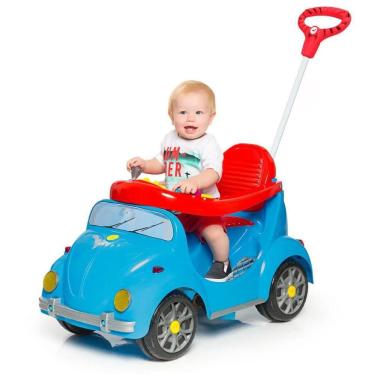 Imagem de Carrinho De Passeio Ou Pedal Fusca Azul 1300 Calesita