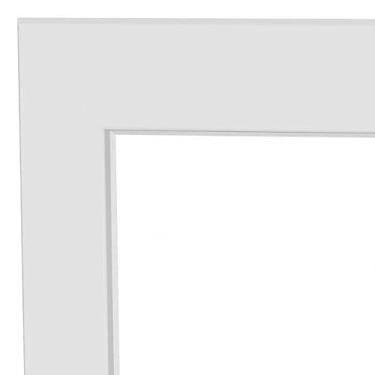 Imagem de Guarnição de Alumínio para Porta Lambri Lucasa Eccellente 217cmx110cm Branco