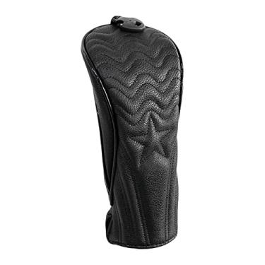 Imagem de DYNWAVE Novidade PU Golf Wood Headcover Drivers Capas Protetor Durável Guard Club Kopfbedeckung Manga Protetor Presentes para Mulheres Homens Golfistas, Médio