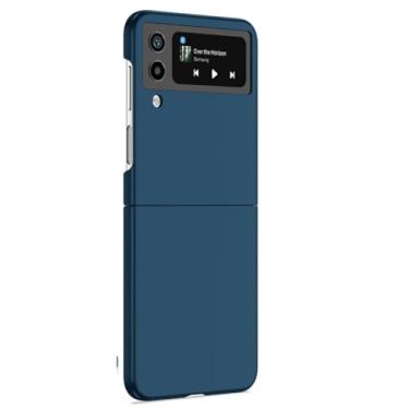 Imagem de Para Samsung Z Flip 5 4 3 2 Caso Untra Fino Anti-Impressão Digital À Prova de Choque Capa Dura para Z Flip, Azul, para Galaxy Z Flip1
