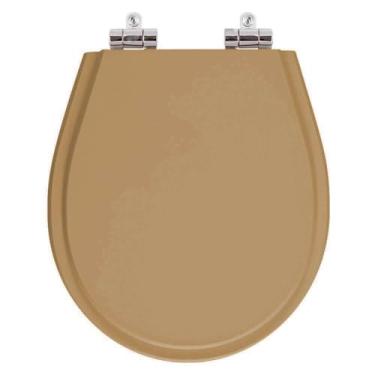 Imagem de Assento Sanitario Poliester com Amortecedor Avalon Amendoa para Vaso Ideal Standard