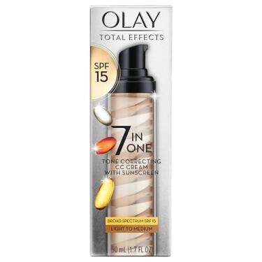 Imagem de CC Cream by Olay, Total Effects Tone Correcting Moisturizer with Sunscreen, Light to Medium 1.7 fl. oz. Packaging may Vary