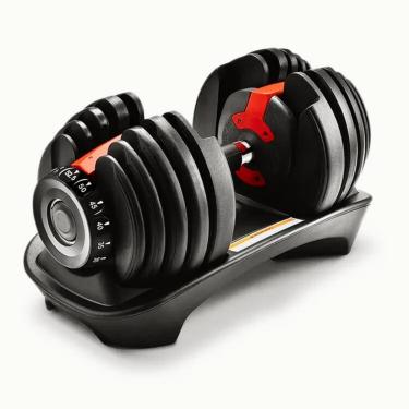 Imagem de Halter Regulável 24kg Anilha Dumbbell Ajustável Musculação-Unissex
