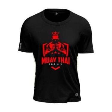 Imagem de Camiseta Shap Life Lutador Red Muay Thai Luta Arte Marcial-Unissex