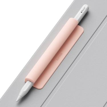 Imagem de ELETIUO Capa de silicone para lápis, compatível com Apple Pencil (USB-C), Apple Pencil 1ª/2ª geração, adesivo forte anexado à capa do iPad para canetas Stylus, rosa
