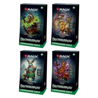 Imagem de Magic: The Gathering Bloomburrow Commander Deck Bundle - Includes All 4 Decks (Animated Army, Family Matters, Peace Offering, and Squirreled Away)
