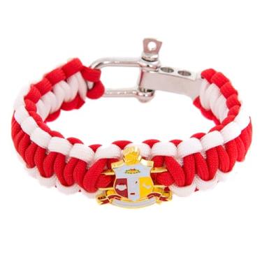 Imagem de Bracelete de Paracord Kappa Alpha Psi Crest – Tamanho ajustável NUPE (Paracord)