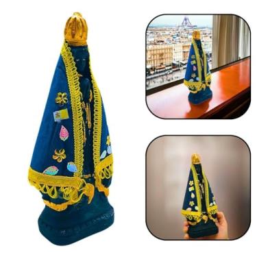 Imagem de Imagem Nossa Senhora Aparecida com Manto Gesso 24 cm