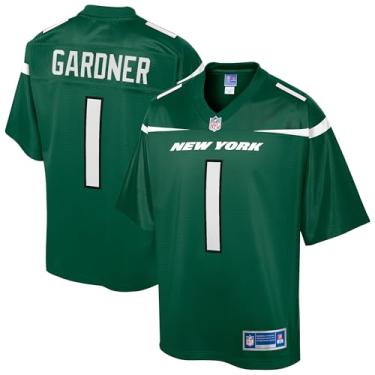 Imagem de NFL PRO LINE Camiseta masculina Ahmad Sauce Gardner Gotham Green New York Jets réplica Jersey