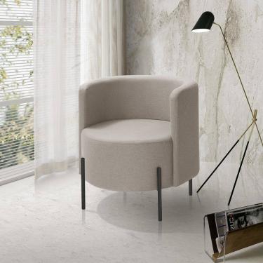 Imagem de Poltrona para Sala de Estar e Quarto Califórnia Ecológica Bege