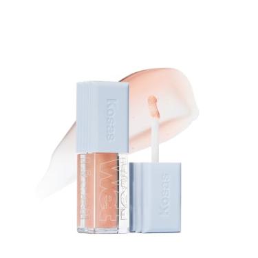 Imagem de Kosas Brilho labial molhado – Tratamento hidratante de preenchimento labial com ácido hialurônico e peptídeos, acabamento não pegajoso (água-viva)