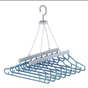 Imagem de Varal Dobrável com 8 Cabides – Praticidade e Organização em Espaços Compactos